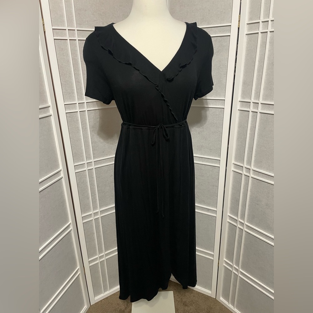 Maternity Ruffles Maxi Dress